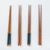 Sáng tạo phong cách Nhật Bản thân thiện với môi trường dài tay cầm bằng gỗ rắn gỗ nhà gỗ Đũa gia đình chỉ đũa chống trượt bộ đồ ăn - Đồ ăn tối đĩa tròn Đồ ăn tối