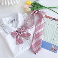 Розовый милый галстук, галстук-бабочка, оригинальная японская школьная юбка для школьников, униформа