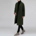 2017 mùa đông mới người đàn ông Hàn Quốc đôi phải đối mặt với cashmere coat len ​​nam phần dài áo len coat men