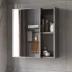 Tủ gương phòng tắm bằng gỗ nguyên khối đơn giản tủ trang điểm phòng tắm