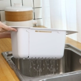 Углубьте кухонную телескопическую раковину Dishuka Filter Water Basket Multi -функциональная пластиковая стойка для штифта для стирки фруктов
