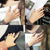 Nhật bản và Hàn Quốc hipster sinh viên cá tính bầu không khí lạnh gió couple net red set ngón tay trỏ vòng doanh đuôi vòng nhẫn nữ Nhẫn