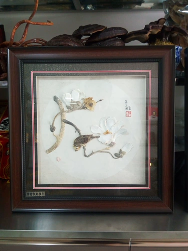 Heilongjiang Hezhe Fish Leather Painting Бесплатная доставка