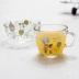 Công chúa loạt phim hoạt hình thủy tinh chịu nhiệt bát thủy tinh cốc nhà gạo bát bột yến mạch cốc trà cốc sữa hộ gia đình - Tách