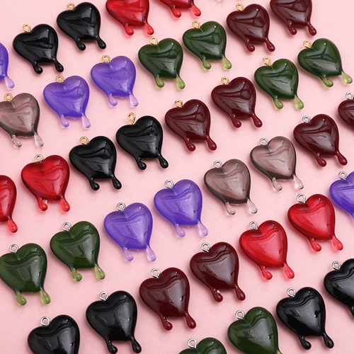 Красная черная подвеска, серьги ручной работы, ожерелье, аксессуары, DIY