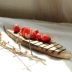 Bộ đồ ăn bằng gỗ nguyên bản được làm bằng tay hình món ăn cá tính sáng tạo đĩa trái cây tấm tuổi già