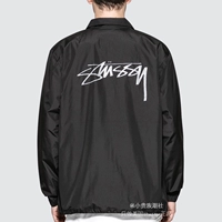 Stussy cổ điển logo chống thấm nước áo khoác huấn luyện viên nam snap nút áo mỏng áo gió nữ mới - Áo khoác áo khoác mỏng