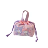 Японская милая мультяшная сумка для ланча, на шнурках