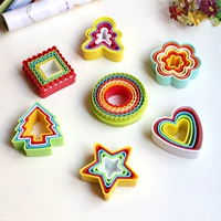 Выпечка плесени мультфильм бисквит плесень Звезда Сердце Цветочное дерево Раунд