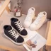 Giày vải nữ 2018 mới cao giúp mùa hè hoang dã bằng phẳng Sinh viên Hàn Quốc phong cách giày vải ulzzang