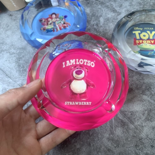 Стеклянная высококлассная мультяшная брендовая пепельница, легкий роскошный стиль, простой и элегантный дизайн, делается под заказ