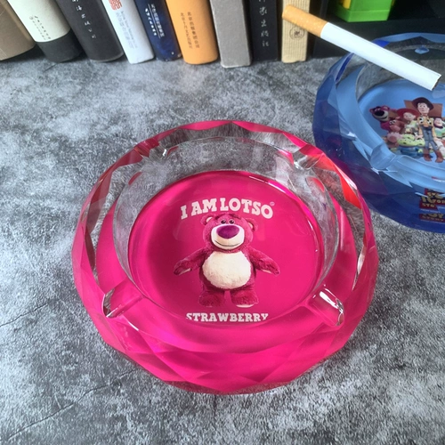 Стеклянная высококлассная мультяшная брендовая пепельница, легкий роскошный стиль, простой и элегантный дизайн, делается под заказ