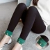 Bà bầu quần legging đầu thu 2018 mùa thu cotton mới nâng bụng quần đính cườm bên ngoài mặc quần chân cho bà bầu quần dài quần thun bầu Phụ nữ mang thai quần / quần bụng