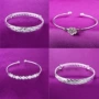 Thời trang new 925 bạc đầy sao bracelet bracelet giả bạc xe hoa đầy sao push-pull bracelet bracelet ZGXFU5AD vòng đá