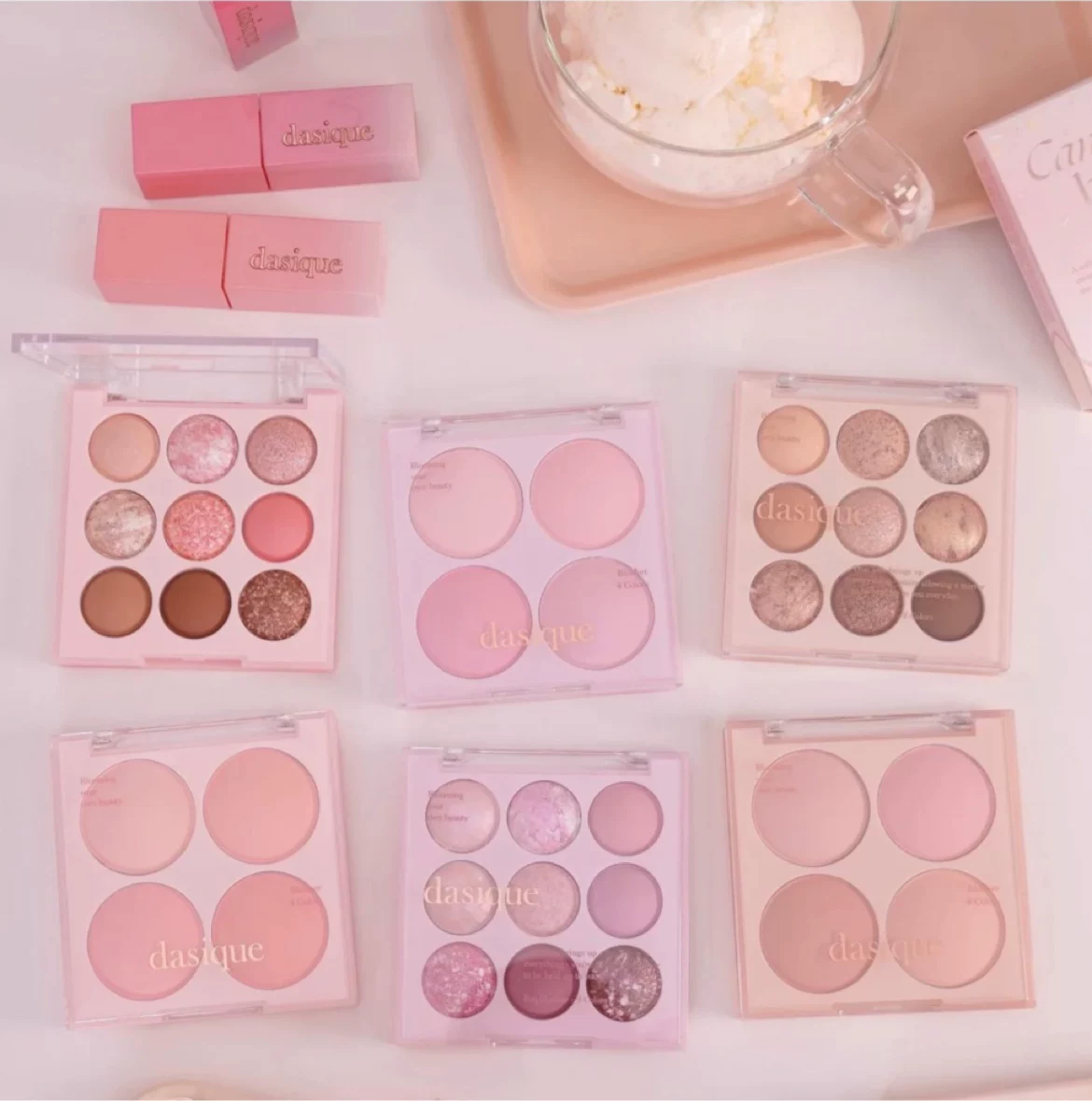 DASIQUE Daixi Ice Cream серия четырехцветная румяна Blending Mood Cheek07/08/09