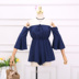 2018 mùa hè mới phong cách kỳ nghỉ màu rắn từ cổ áo quây trumpet tay áo eo tie jumpsuit bãi biển váy quần 	váy ôm eo xòe	 Váy eo cao