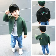 Áo khoác bé trai 2019 mùa thu mới Áo khoác trẻ em Hàn Quốc trẻ em nam 3 bé mùa xuân và mùa thu quần áo trẻ em bình thường 4 tuổi - Áo khoác