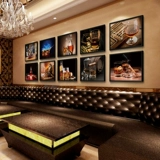 KTV Bar Декоративная живопись виски иностранное вино современное ночное развлекательное клуб.