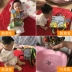 Jollybaby bé rách động vật đuôi cảm ứng ba chiều cuốn sách vải giáo dục sớm vòng giấy bé đồ chơi 0-1 tuổi Đồ chơi giáo dục sớm / robot