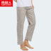 Nam cực nam quần pajama quần cotton nhà quần nam dài lỏng quần cotton đồ ngủ mùa xuân và mùa hè nhà quần phần mỏng quần áo nam Quần tây