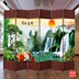Mây vải màn hình phân vùng gấp khách sạn y tế phòng trà văn phòng phòng khách gỗ rắn hiên Trung Quốc màn hình gấp màn hình ghế ngồi - Màn hình / Cửa sổ