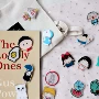 NUNUN Hàn Quốc ulzzang cô gái trái tim huy hiệu dễ thương phim hoạt hình acrylic huy hiệu Nhật Bản - Trâm cài ghim cài áo vest nữ