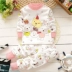 Quần áo cotton cỡ lớn cho bé mùa thu quần dài Bộ đồ lót cotton cho bé bộ đồ mùa xuân và mùa thu cho bé trai và bé gái