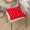 Đệm cứng đệm chống trượt đẹp hông vải cổ điển tăng hẹp bên hẹp bán nguyệt gỗ gụ đệm sofa đơn màu đỏ thảm trải ghế sa lông