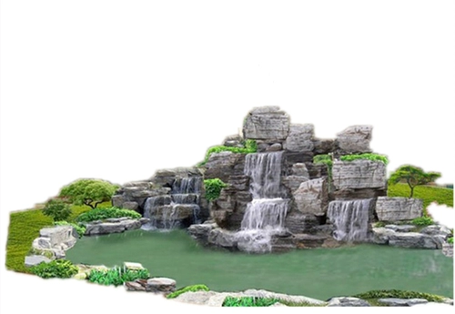 Крупный кремный моделирование на открытом воздухе Цемент искусственный пластиковый каменная каменная каменная пещера Пещета водопадов для создания ландшафтного ландшафтного ландшафта