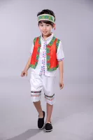2018 mới cho trẻ em biểu diễn trang phục múa bé trai trang phục dân tộc thiểu số Dai người biểu diễn sân khấu quần áo mẫu giáo đồ cho bé trai