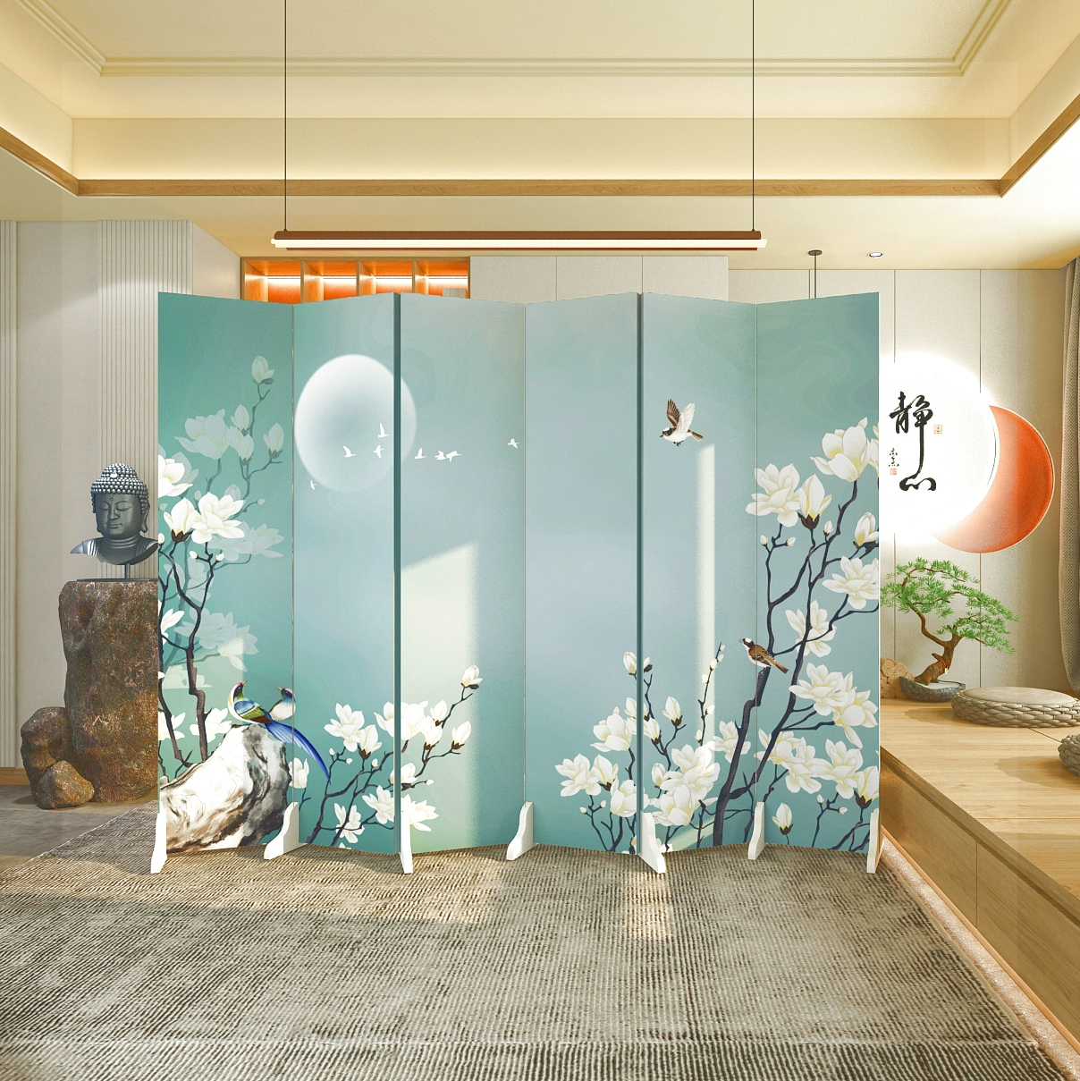 vách ngăn composite Tùy chỉnh 
            Trung Quốc màn hình vách ngăn phòng khách gấp di động đơn giản phòng ngủ văn phòng hiện đại che chắn ánh sáng nhà sang trọng đơn giản vách ngăn vệ sinh vách ngăn phòng ngủ bằng gỗ 