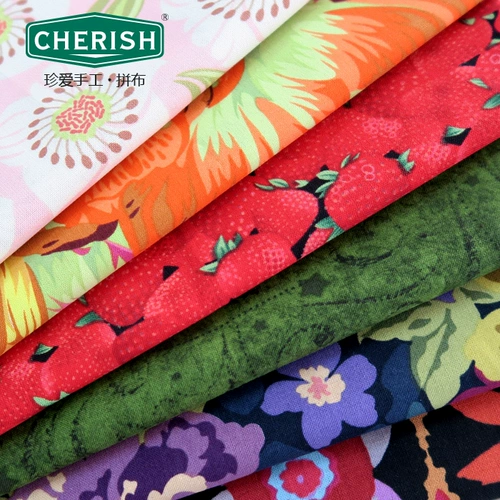 Хлопковая импортная многоцветная ткань