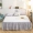 Crystal nhung cotton bed bed bed Bọc ren ấm dày chống trượt bảo vệ che phủ Bộ đồ giường màu rắn - Váy Petti