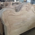 1,8 m giường gỗ cao su Baipi đầu cuối giường mềm mại trắng phôi trắng râu tấm gỗ châu Âu so với đầu giường ngủ - Giường Giường