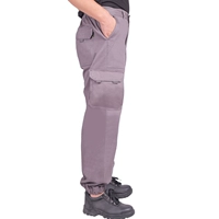 Серый [осень и зима шесть брюк, подпрыгивающих] хлопок