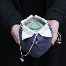 Сумки хлопок 逍遥杯 布袋 茶具布袋 龙泉玉德青瓷