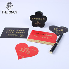 Поздравительная открытка 薇艺60张网红情话贺卡 韩式印花明信片 节日问候祝福花艺小卡片