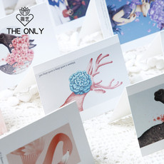 Поздравительная открытка 薇艺72张童话森林贺卡 欧式创意节日祝福生日快乐浪漫留言小卡片