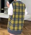 TK nhỏ tĩnh tùy chỉnh 2018F W retro phong cách Anh CHIC kẻ sọc lỏng áo len cổ chữ V áo gile nữ trung niên Áo vest