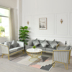 Nordic Sắt ghế sofa sau sang trọng nhỏ gọn cửa hàng đồ nội thất ánh sáng Cafe Reception bảng hãng cà phê kết hợp hiện đại - Ghế sô pha ghế sofa băng dài Ghế sô pha