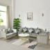 Nordic Sắt ghế sofa sau sang trọng nhỏ gọn cửa hàng đồ nội thất ánh sáng Cafe Reception bảng hãng cà phê kết hợp hiện đại - Ghế sô pha