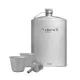 Металлическая карманная фляжка, воронка, бокал, дорожный портативный винный набор, Германия, 250 мл