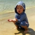 Trẻ em Hàn Quốc một mảnh áo tắm cậu bé kem chống nắng dễ thương cá mập áo tắm bé con spa áo tắm trùm đầu quần bơi bé trai Bộ đồ bơi của Kid
