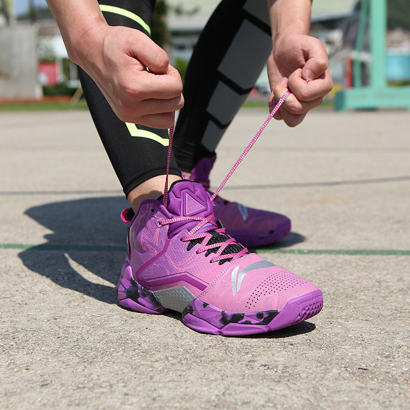 李宁篮球鞋空袭2男鞋秋鼕季正品高帮减震防滑3水泥地实战鸳鸯战靴