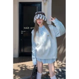 Трикотажный жилет, свитер, рубашка, комплект