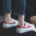 Giày cotton nữ màu trắng hoang dã 2018 mùa thu mới cộng với giày vải nhung ấm áp nữ phiên bản Hàn Quốc mùa đông hai đôi giày cotton giầy sục nữ Plimsolls