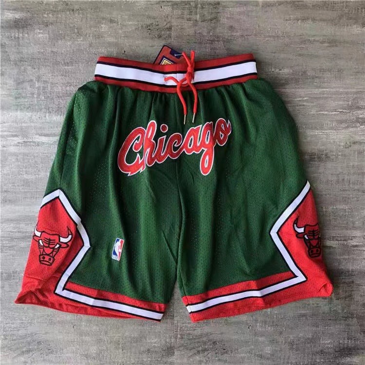 Blackish GreenJD Chicago bull Home court red Jordan Retro Mesh summer full marks Soccer pants fashion trend leisure time High street style