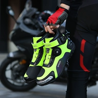 Мотоцикл для велоспорта, зимняя велосипедная обувь подходит для мужчин и женщин, повседневная обувь, нескользящие кроссовки, ботинки, защита при падении, средней длины