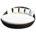 Vòng sofa mây vòng sofa giường giường tròn với bàn cà phê khung nhôm đầy đủ tất cả các sản phẩm mây chấp nhận kỹ thuật đơn đặt hàng Ghế sô pha