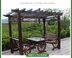 Nho khung chống ăn mòn nhà gỗ gazebo nhà máy trực tiếp gỗ hoa đứng đồ gỗ ngoài trời vườn bảng và ghế vườn leo nho Bàn ghế ngoài trời / sân